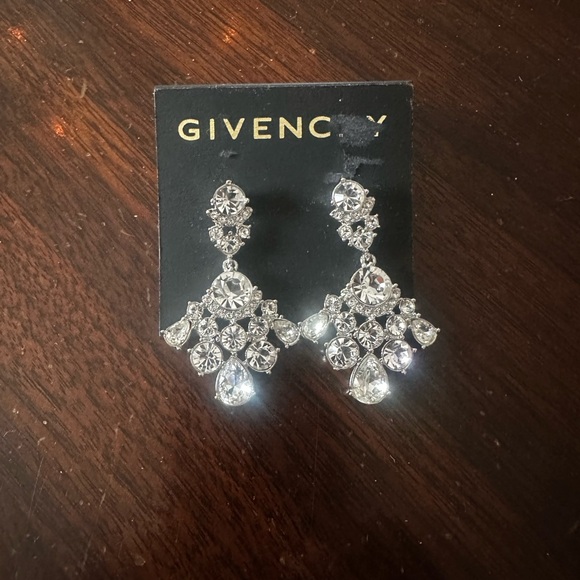 Givenchy Jewelry - Givenchy Silver and Crystal Statement Earrings